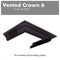 ZLINE Vented Crown Molding Profile 6 for Wall Mount Range Hood CM6VKBCC