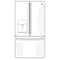 GE APPLIANCES GYE18JYLFS GE® ENERGY STAR® 17.5 Cu. Ft. Counter-Depth French-Door Refrigerator