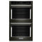 KITCHENAID KODE507EBS 27" Double Wall Oven with Even-Heat™ True Convection - Black Stainless Steel with PrintShield™ Finish