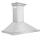 ZLINE 42 in. Wall Mount Range Hood in Stainless Steel with Crown Molding KBCRN42