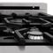 ZLINE KITCHEN AND BATH RASWMGR24 ZLINE 24 in. 2.8 cu. ft. Electric Oven and Gas Cooktop Dual Fuel Range with Griddle and White Matte Door in Fingerprint Resistant Stainless (RAS-WM-GR-24)