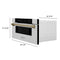 ZLINE KITCHEN AND BATH MWDZ30G ZLINE Autograph Edition 30" 1.2 cu. ft. Built-In Microwave Drawer in Stainless Steel with Accents (MWDZ-30) [Color: Gold]