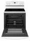 AMANA AER6303MFW 30-inch Electric Range with Extra-Large Oven Window - White