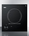 SUMMIT CR1115 115v Single Burner Cooktop In Black Ceramic Glass, Made In Europe