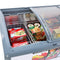 9.5 CF SWITCHABLE CHEST FREEZER REFRIGERATOR BEVERAGE COOLER SLIDING & LOCKING GLASS DR ADJ THERMOST