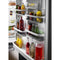 KITCHENAID KRBR102ESS 22 cu. ft. 33-Inch Width Full Depth Non Dispense Bottom Mount Refrigerator - Stainless Steel