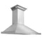 ZLINE 48 in. Wall Mount Range Hood in Stainless Steel with Builtin CrownSound® Bluetooth Speakers KBCRNBT48