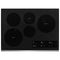 WHIRLPOOL WCE97US0KS 30-inch Electric Ceramic Glass Cooktop with Two Dual Radiant Elements