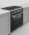 FISHER & PAYKEL OR36SCG6B1 Dual Fuel Range, 36", 5 Burners, Self-cleaning