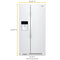 WHIRLPOOL WRS331SDHW 33-inch Wide Side-by-Side Refrigerator - 21 cu. ft.