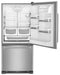 KITCHENAID KRBR109ESS 19 cu. ft. 30-Inch Width Full Depth Non Dispense Bottom Mount Refrigerator - Stainless Steel