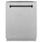 ZLINE KITCHEN AND BATH DWMTZSN24MB ZLINE Autograph Edition 24" 3rd Rack Top Touch Control Tall Tub Dishwasher in DuraSnow Stainless Steel with Accent Handle, 45dBa (DWMTZ-SN-24) [Color: Matte Black]