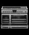 FISHER & PAYKEL RDV3486GDN Dual Fuel Range, 48", 6 Burners with Griddle