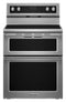 KITCHENAID KFED500ESS 30-Inch 5 Burner Electric Double Oven Convection Range - Stainless Steel