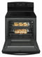 AMANA AER6303MFB 30-inch Electric Range with Extra-Large Oven Window - Black