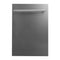 ZLINE KITCHEN AND BATH DPBLMH18 ZLINE 18" Dishwasher Panel with Modern Handle [Color: Black Matte]