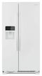 AMANA ASI2575GRW 36-inch Side-by-Side Refrigerator with Dual Pad External Ice and Water Dispenser - White