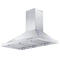 ZLINE 42 in. Wall Mount Range Hood in Stainless Steel with Crown Molding KBCRN42