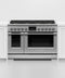 FISHER & PAYKEL RDV3488L Dual Fuel Range, 48", 8 Burners, Self-cleaning, LPG