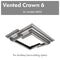 ZLINE Vented Crown Molding Profile 6 for Island Mount Range Hood in DuraSnow‚Ñ¢ Stainless Steel CM6VKB2iS