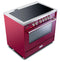 VERONA VDFSIE365BU Burgundy 36" Designer Induction Range