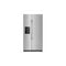 AMANA ASI2175GRS 33-inch Side-by-Side Refrigerator with Dual Pad External Ice and Water Dispenser - Black-on-Stainless