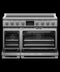 FISHER & PAYKEL RIV3486 Induction Range, 48", 6 Zones with SmartZone, Self-cleaning