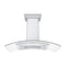 ZLINE KITCHEN AND BATH KN4CRNBT36 ZLINE Wall Mount Range Hood in Stainless Steel with Built-in CrownSound® Bluetooth Speakers (KN4CRN-BT) [Size: 36 Inch]