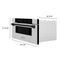 ZLINE KITCHEN AND BATH MWDZ30G ZLINE Autograph Edition 30" 1.2 cu. ft. Built-In Microwave Drawer in Stainless Steel with Accents (MWDZ-30) [Color: Gold]