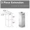 ZLINE 236 in. Chimney Extensions for 10 ft. to 12 ft. Ceilings 2PCEXTGL1iGL2iKE2iKL3i