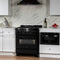 ZLINE 30" Black Stainless 4.0 cu.ft. 4 Gas BurnerElectric Oven Range with Brass Burners RABBR30