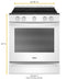 WHIRLPOOL WEE750H0HW 6.4 cu. ft. Smart Slide-in Electric Range with Scan-to-Cook Technology