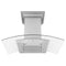 ZLINE 30 in. Wall Mount Range Hood in Stainless Steel with Builtin CrownSound® Bluetooth Speakers KZCRNBT30