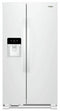 WHIRLPOOL WRS331SDHW 33-inch Wide Side-by-Side Refrigerator - 21 cu. ft.