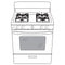 HOTPOINT RGBS200DMWW Hotpoint® 30" Free-Standing Gas Range with Cordless Battery Ignition