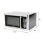 AVANTI MT16K3S 1.6 CF Touch Microwave - Black w/Stainless Steel Door Front and Handle