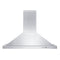 ZLINE 42 in. Wall Mount Range Hood in Stainless Steel with Crown Molding KBCRN42