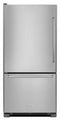 KITCHENAID KRBL102ESS 22 cu. ft. 33-Inch Width Full Depth Non Dispense Bottom Mount Refrigerator - Stainless Steel