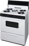 PREMIER BFK5S9WP 30 in. Freestanding Battery-Generated Spark Ignition Gas Range in White