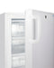 SUMMIT ADA305AF Built-in Undercounter -25 c ADA Compliant Commercially-approved All-freezer In White With Lock, Digital Controls, Interior Baskets, Hospital Cord With 'green Dot' Plug, Factory Installed Access Port, and Manual Defrost Operation