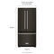 KITCHENAID KRFF302EBS 22 Cu. Ft. 33-Inch Width Standard Depth French Door Refrigerator with Interior Dispenser - Black Stainless Steel with PrintShield™ Finish