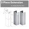 ZLINE 236 in. Chimney Extensions for 10 ft. to 12 ft. Ceilings 2PCEXTKBKL2KL3