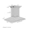 ZLINE KITCHEN AND BATH GL2ICRNBT42 ZLINE Island Mount Range Hood in Stainless Steel with Built-in CrownSound® Bluetooth Speakers (GL2iCRN-BT) [Size: 42 inch]