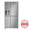 27 CF SXS DOORINDOOR DUAL ICE MAKER WITH CRAFT ICE PRINTPROOF STAINLESS STEEL