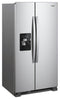 WHIRLPOOL WRS335SDHM 36-inch Wide Side-by-Side Refrigerator - 25 cu. ft.