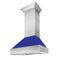 36 DuraSnow® Stainless Steel Range Hood with Blue Matte Shell 8654BM36