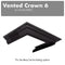 ZLINE Vented Crown Molding Profile 6 for Wall Mount Range Hood CM6VKPCC