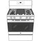 GE APPLIANCES JGB735DPWW GE® 30" Free-Standing Gas Convection Range with No Preheat Air Fry