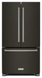 KITCHENAID KRFF305EBS 25 Cu. Ft. 36-Width Standard Depth French Door Refrigerator with Interior Dispense - Black Stainless Steel with PrintShield™ Finish