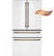 CAFE CGE29DP4TW2 Café™ ENERGY STAR® 28.7 Cu. Ft. Smart 4-Door French-Door Refrigerator With Dual-Dispense AutoFill Pitcher